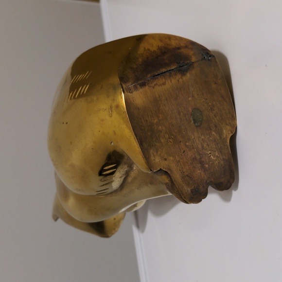 MCM/Vintage Large Brass Cat - Picture 5 of 6